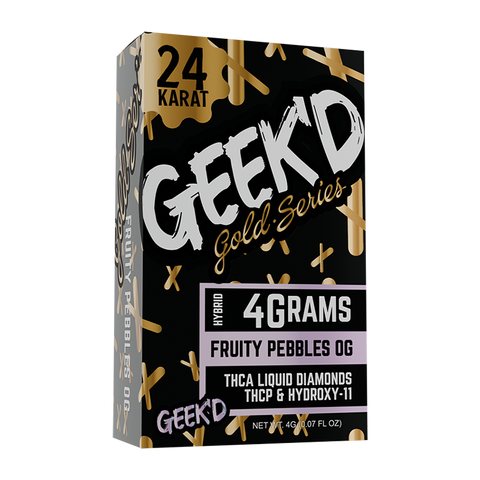 GEEK'D: 24K GOLD SERIES THCA DISPOSABLES - 4G