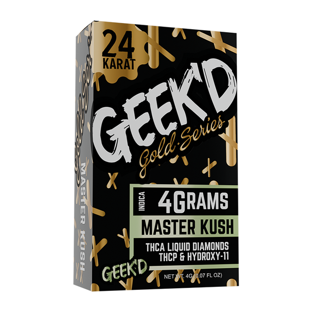 GEEK'D: 24K GOLD SERIES THCA DISPOSABLES - 4G