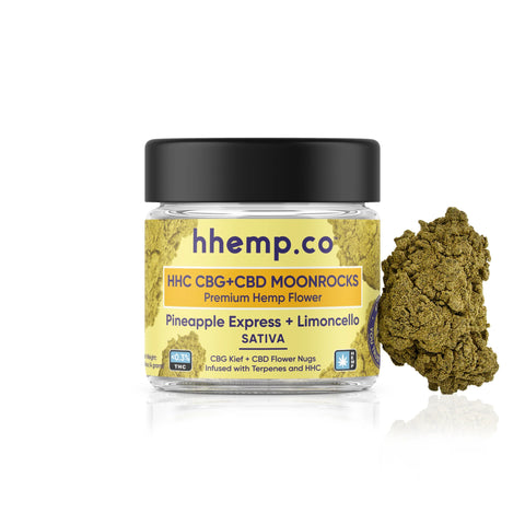 HHEMP.CO: HHC CBG+CBD MOONROCK PREMIUM HEMP FLOWER - 4G