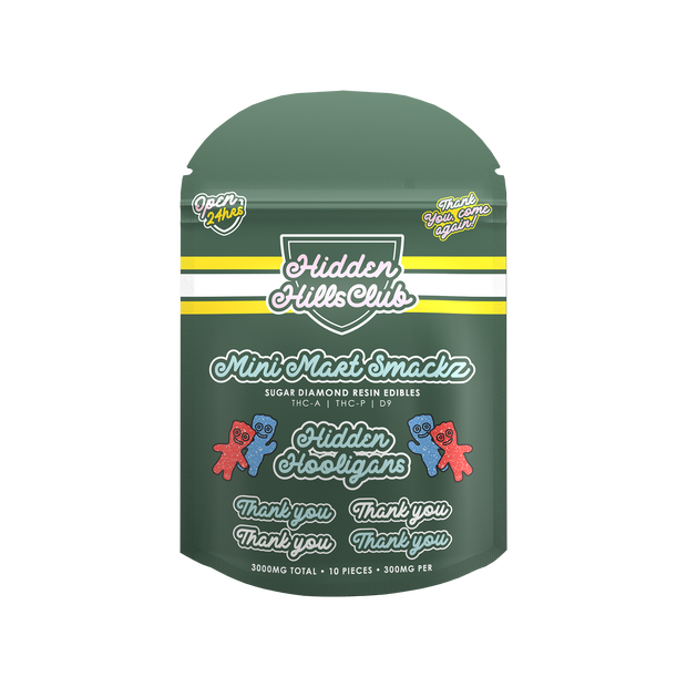 HIDDEN HILLS: HIDDEN HOOLIGANS - MINI MART THC EDIBLES - 3000MG