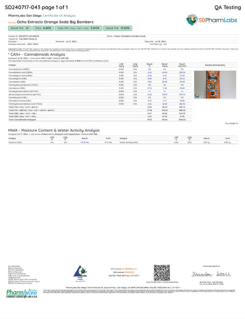 OCHO EXTRACTS: THCA DIAMOND BIG BOMBERS - 4G