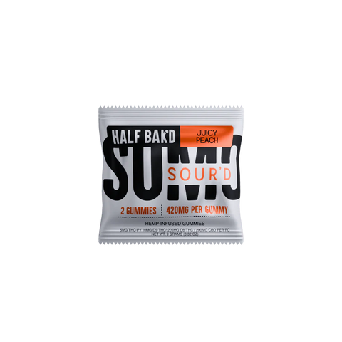 HALF BAK'D: SOUR'D GUMMIES - 840MG