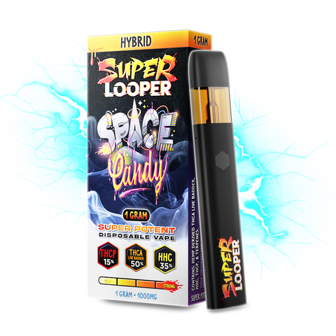 SUPER LOOPER: EXTREMELY POTENT THC DISPOSABLE - 1G