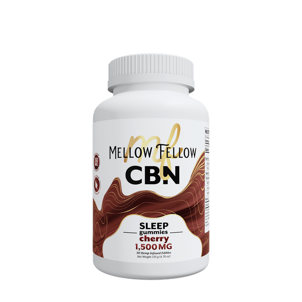 MELLOW FELLOW: CBN CHERRY SLEEP GUMMIES - 1500MG