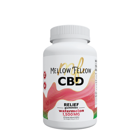 MELLOW FELLOW: CBD RELIEF WATERMELON GUMMIES - 1500MG
