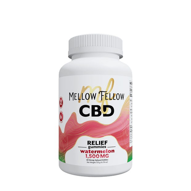MELLOW FELLOW: CBD RELIEF WATERMELON GUMMIES - 1500MG