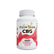 MELLOW FELLOW: CBG STRAWBERRY HAPPY GUMMIES - 1500MG