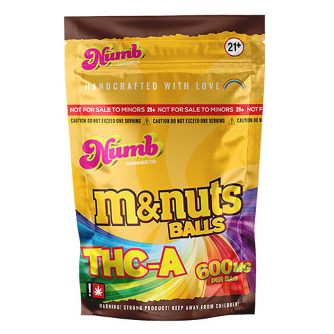 NUMB CANNABIS CO: THC-A M&NUTS BALLS - 600MG