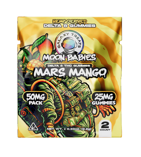 GALAXY TREATS: MOON BABIES DELTA-8 THC 2-PACK GUMMIES- 50MG