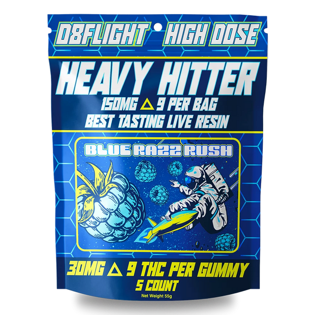 D8FLIGHT: HEAVY HITTER DELTA 9 THC GUMMIES - 150MG