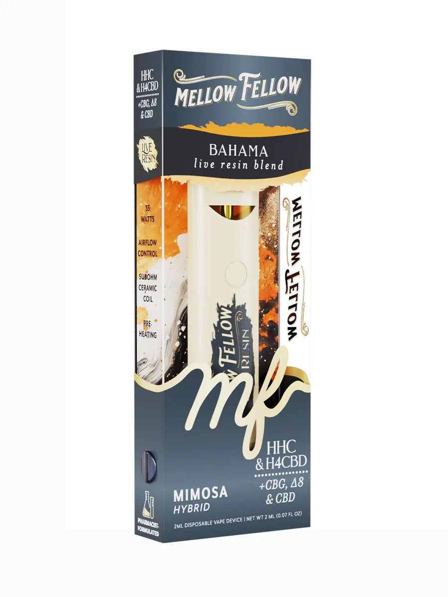 MELLOW FELLOW: BAHAMA LIVE RESIN BLEND DISPOSABLE - 2ML DR.SMOKE MELLOW FELLOW: BAHAMA LIVE RESIN BLEND DISPOSABLE - 2ML DR.SMOKE