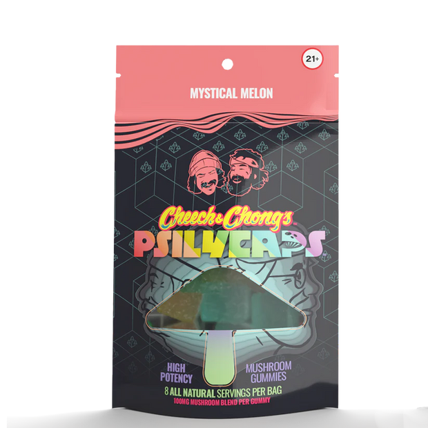 CHEECH & CHONG: PSILYCAPS MUSHROOM GUMMIES - 8CT
