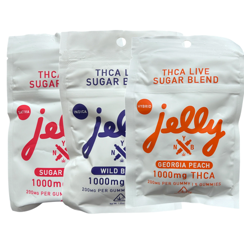 NYB: JELLY THCA LIVE SUGAR BLEND GUMMIES - 1000MG