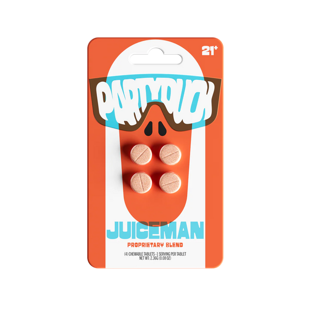 PARTYDUCK: DUCK'D PROPRIETARY BLEND CHEWABLE TABLETS - 4CT