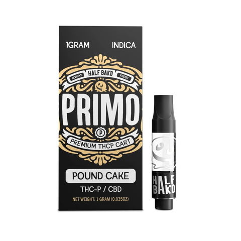 HALF BAK'D: PRIMO THCP CARTRIDGE - 1G