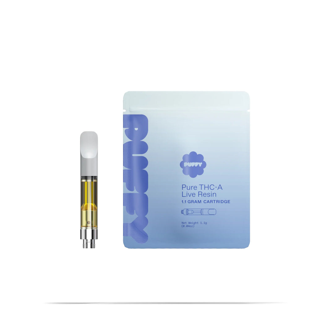 PUFFY: PURE THCA LIVE RESIN CARTRIDGE - 1.1G DR.SMOKE PUFFY: PURE THCA LIVE RESIN CARTRIDGE - 1.1G DR.SMOKE