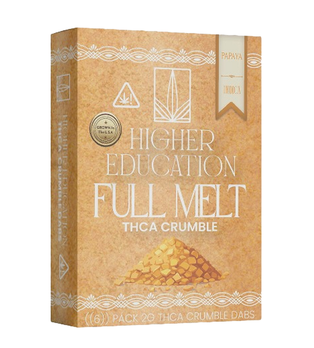 HIGHER EDUCATION: FULL MELT THCA CRUMBLE - 2G