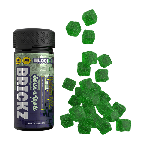 HIDDEN HILLS: HEADY BLEND BRICKZ GUMMIES - 15000MG