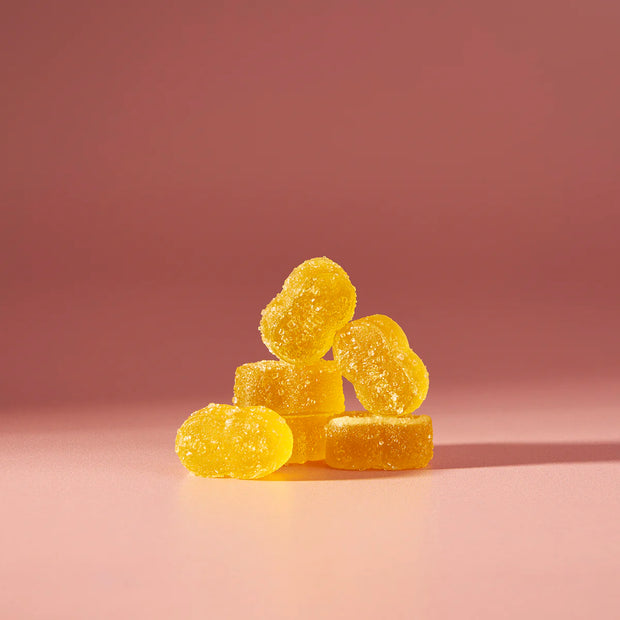 HAPPY FRUIT: PEACEFUL PINEAPPLE RELAXATION THC GUMMIES - 2CT
