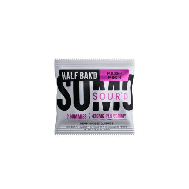 HALF BAK'D: SOUR'D GUMMIES - 840MG