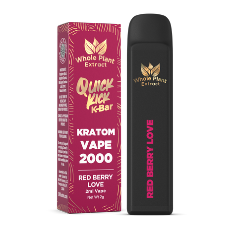 WHOLE PLANT EXTRACT: KRATOM VAPE - 2OOOMG