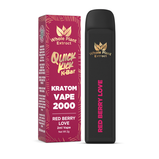 WHOLE PLANT EXTRACT: KRATOM VAPE - 2OOOMG