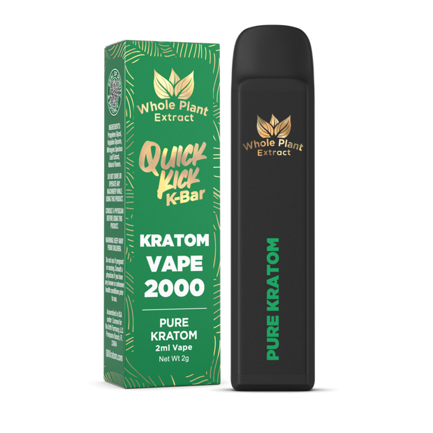 WHOLE PLANT EXTRACT: KRATOM VAPE - 2OOOMG