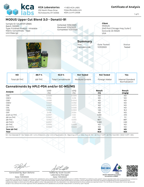 MODUS: MEDUSA UPPER CUT AIR DISPOSABLE - 2G