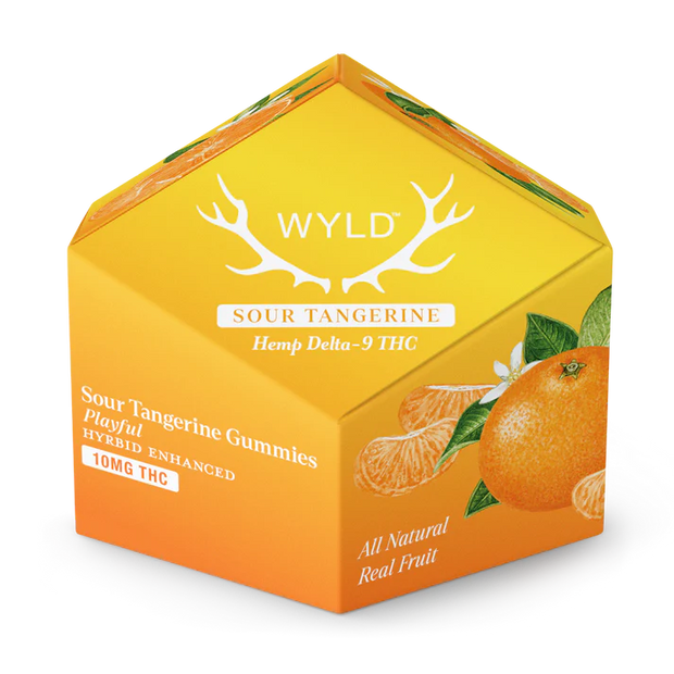 WYLD: SOUR TANGERINE PLAYFUL GUMMIES - 100MG