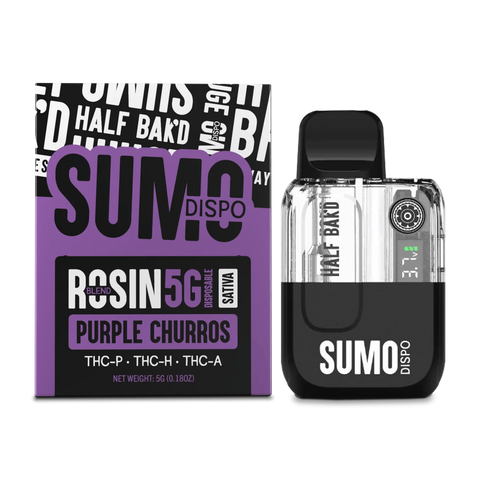 HALF BAK'D: SUMO BLEND LIVE ROSIN DISPOSABLE - 5G