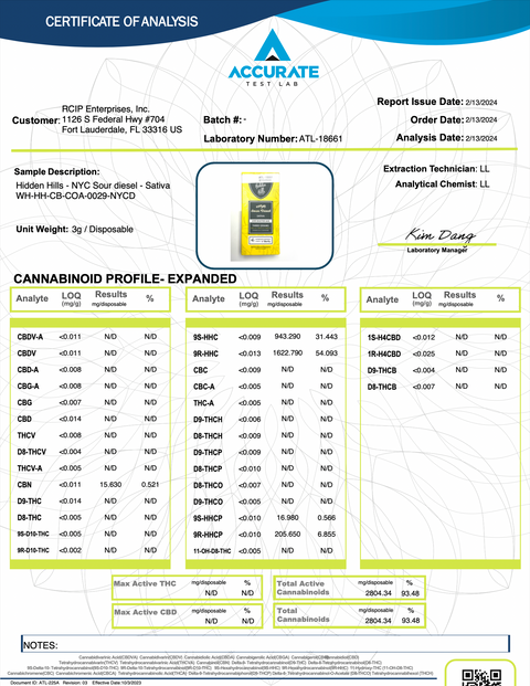 HIDDEN HILLS: LIVE SHATTER BAR - 3G