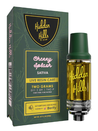 HIDDEN HILLS: FIRE FIRE FIRE BLEND -  LIVE RESIN THC CARTRIDGE - 2G