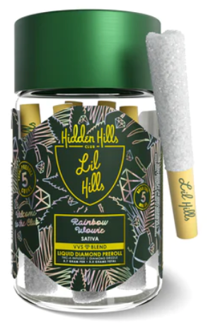 HIDDEN HILLS: VVS BLEND - DIAMOND LIVE RESIN PREROLLS - 5CT