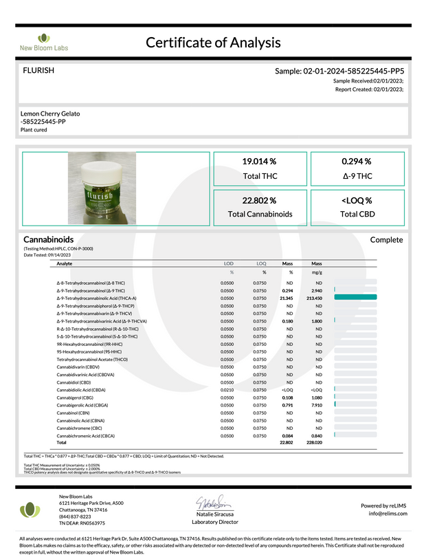 FLURISH: THCA FLOWER - 3.5G