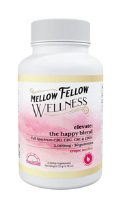 MELLOW FELLOW: ELEVATE - THE HAPPY BLEND WELLNESS GUMMIES - 2000MG