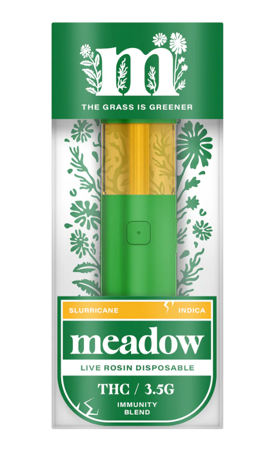 grass disposable vape MEADOW - LIVE ROSIN THC DISPOSABLE