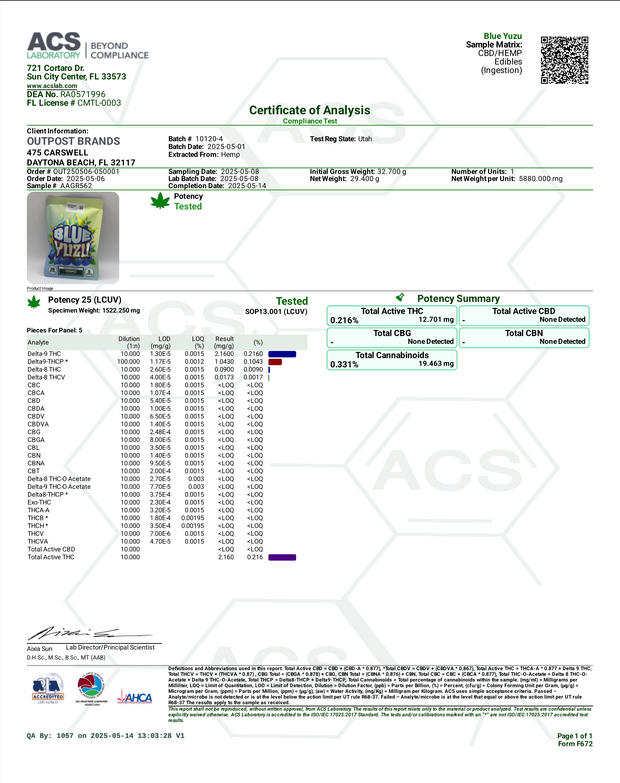 HIDDEN HILLS: PACK A PUNCH THC-P GUMMIES - 100MG