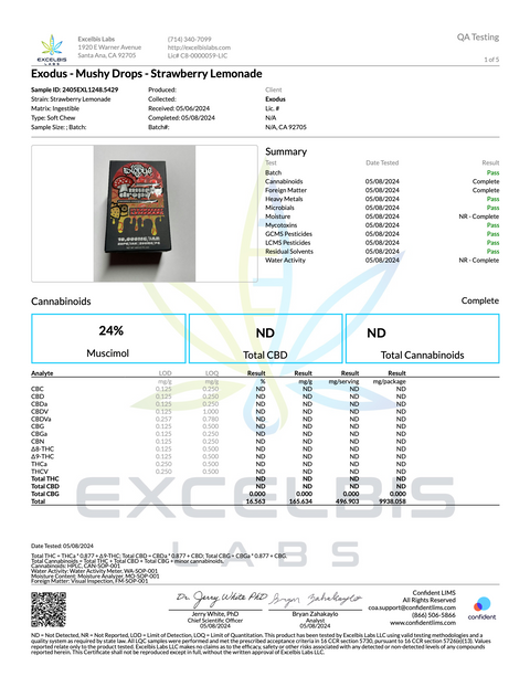EXODUS: MUSHY DROPS - MUSHROOM GUMMIES - 20CT