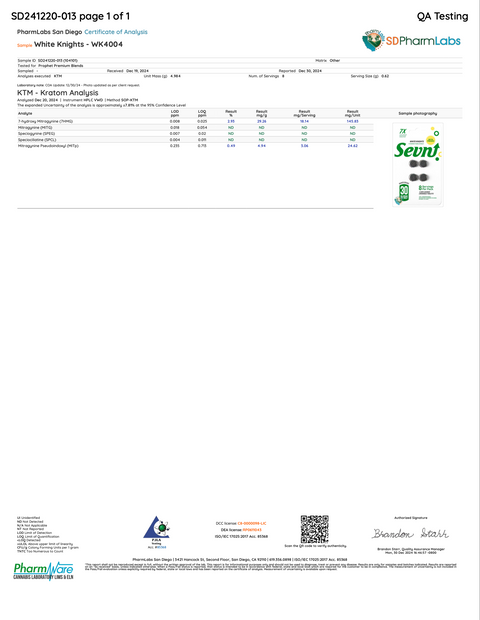 SEVN: 7-HYDROXY PURE EXTRACT TABLET BLISTER PACKS WITH PSEUDO - 4CT