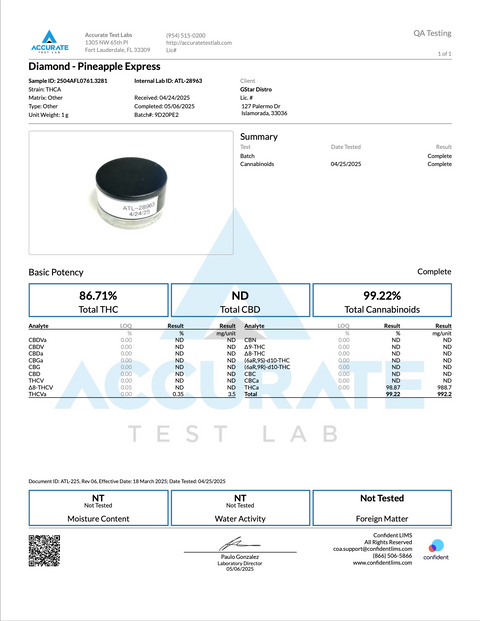 STRICTLY DABS: LIVE RESIN CONCENTRATE - 1G