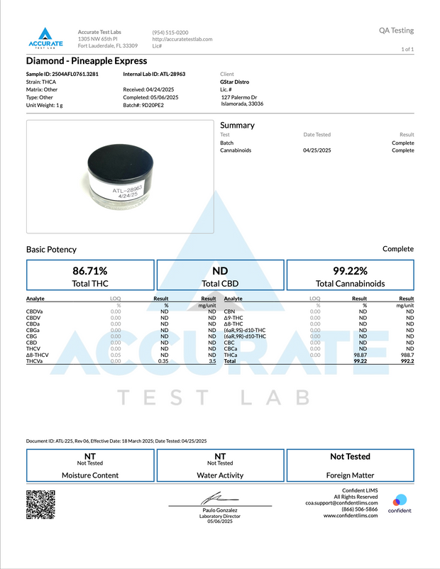 STRICTLY DABS: LIVE RESIN CONCENTRATE - 1G