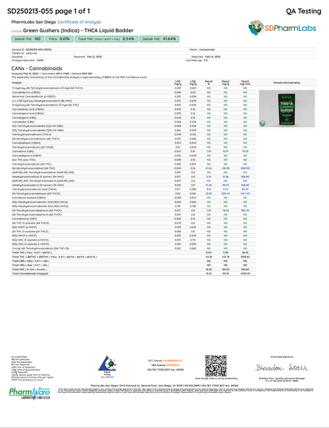 DOZO: THC-A LIQUID BADDER DISPOSABLE - 5G