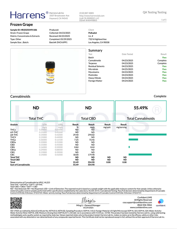 POLKA PUFF: MELTED DIAMONDS THC DISPOSABLE - 2G