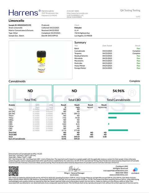 POLKA PUFF: MELTED DIAMONDS THC DISPOSABLE - 2G