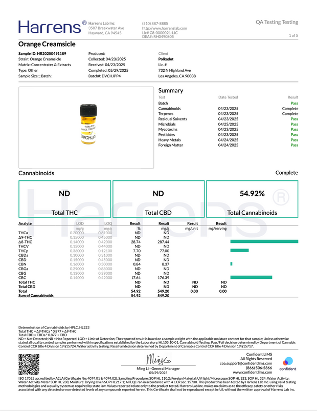 POLKA PUFF: MELTED DIAMONDS THC DISPOSABLE - 2G