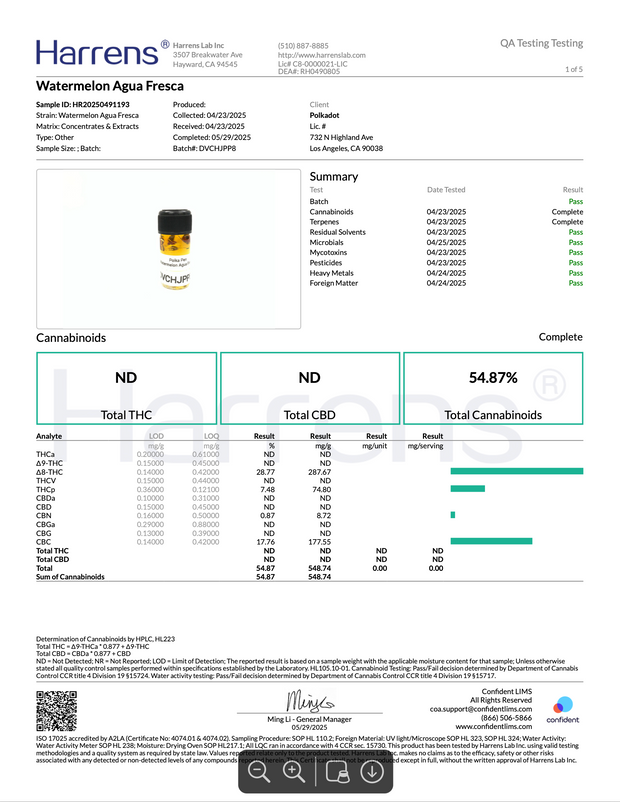 POLKA PUFF: MELTED DIAMONDS THC DISPOSABLE - 2G