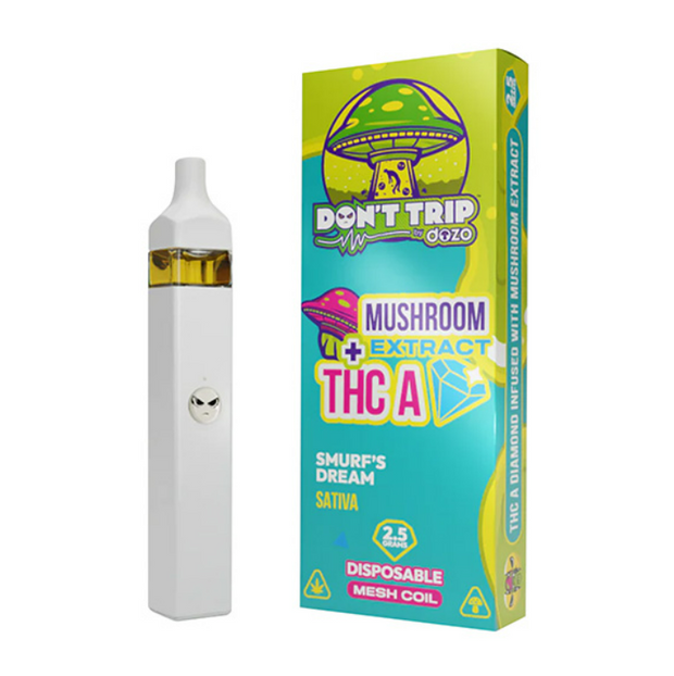 DOZO - DON'T TRIP MUSHROOM EXTRACT + THCA DISPOSABLE - 2.5G