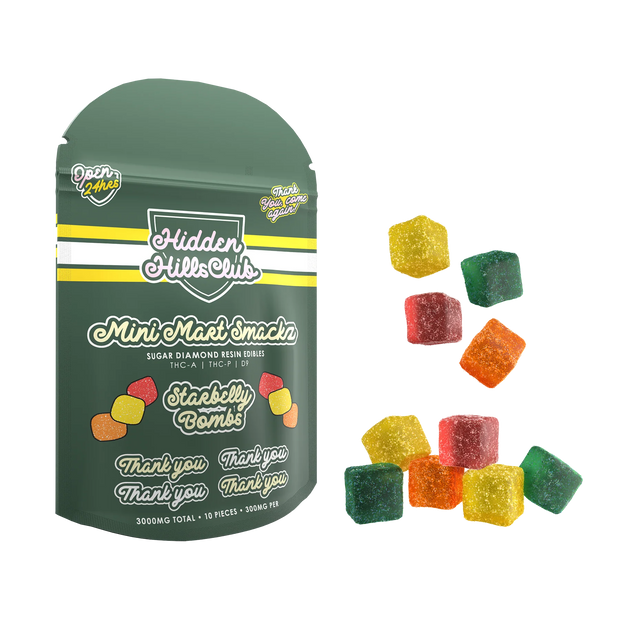 HIDDEN HILLS: STARBELLY BOMB - MINI MART THC SNACKS - 3000MG