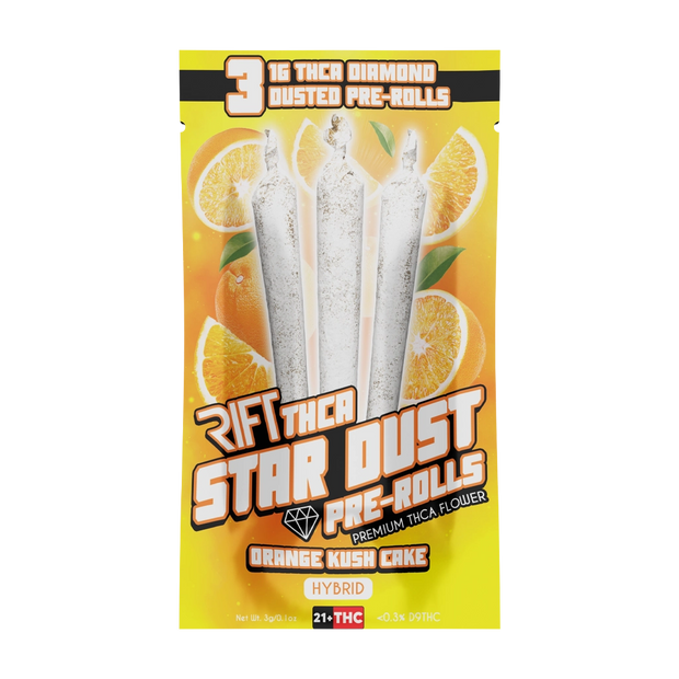 RIFT: THCA STAR DUST PRE-ROLLS - 3 x 1G