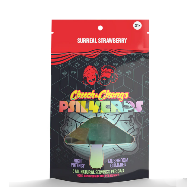 CHEECH & CHONG: PSILYCAPS MUSHROOM GUMMIES - 8CT